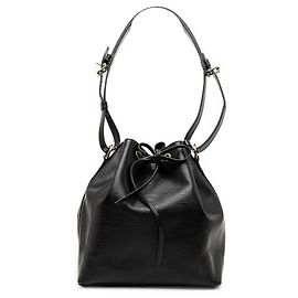 Louis Vuitton Epi Petit Noe Beutel tasche schwarz