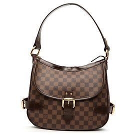 Borsa a tracolla Louis Vuitton Damier Ebene Highbury marrone