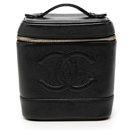Beauty Case Chanel CC Caviar Nero