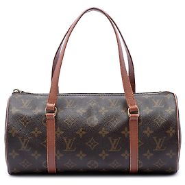 Louis Vuitton Monogram Papillon 30 Handtasche braun