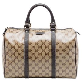 Borsa Boston Gucci Medium GG Crystal Joy beige