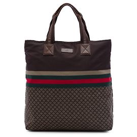 Tote Gucci Diamante Nylon Web marrone