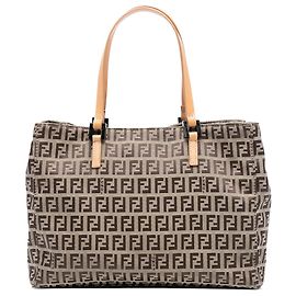 Tote in tela Fendi Zucchino marrone
