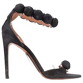 Alaïa Sandali con tacco e cinturino alla caviglia neri Alaia Taglia 37.5