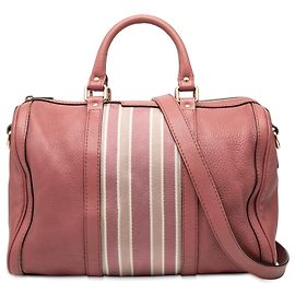 Borsa Boston Joy in pelle di vitello Medium Web rosa Gucci