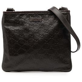 Borsa a tracolla Gucci Guccissima marrone