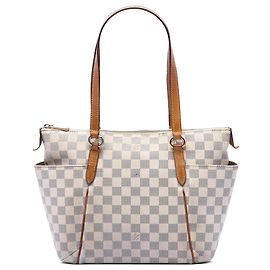 Borsa Tote White Louis Vuitton Damier Azur Totally PM