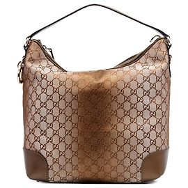 Sac à bandoulière Gucci GG Lurex Heart Bit doré