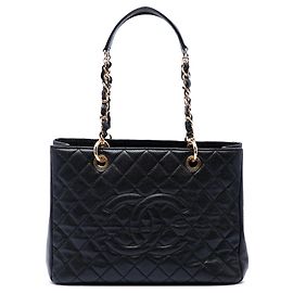 Tote Grand Shopping in Caviar nero Chanel
