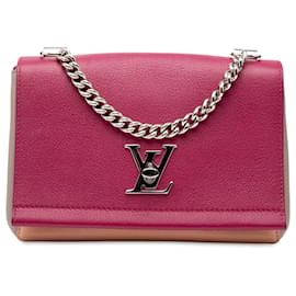 Borsa Louis Vuitton Tricolor Leather Lockme II BB Rosa