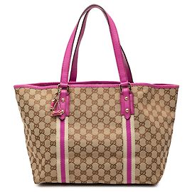 Tote Jolicoeur in tela GG grande marrone Gucci