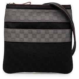 Borsa a tracolla in tela Anagram nero LOEWE