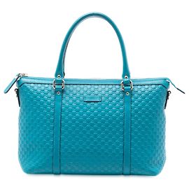 Borsa blu Gucci Small Microguccissima Joy