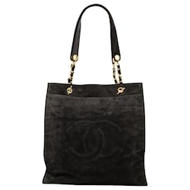 Tote in scamosciato Chanel CC nero