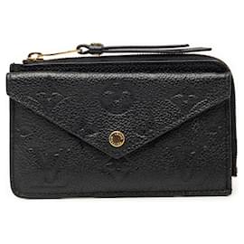 Louis Vuitton Monogram Empreinte Recto Verso Kartenetui schwarz
