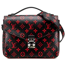 Borsa Satchel Pochette Metis in monogramma Louis Vuitton Infrarouge nero