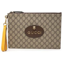 Clutch Gucci GG Supreme Neo Vintage beige