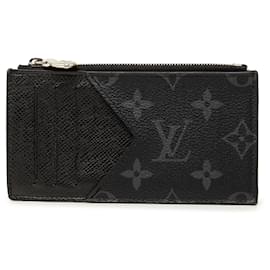 Louis Vuitton Monogram Eclipse Taigarama Kartenetui Schwarz