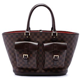 Louis Vuitton Manosque GM Tote Bag in braun Damier Ebene