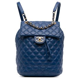 Sac à dos Chanel Small Lambskin Urban Spirit bleu