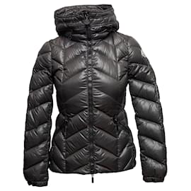 Moncler Steppjacke mit Kapuze, Farbe Charcoal, Designergröße 0
