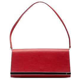 Clutch a tracolla Louis Vuitton Epi Sevigne rossa