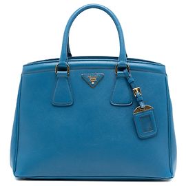 Prada Saffiano Lux Parabole Tote blau