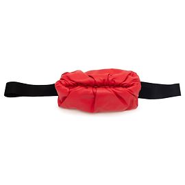 Borsa a tracolla The Body in pelle di vitello rossa Bottega Veneta