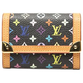 Cartera Plana Small Monogram Multicolore Negra Louis Vuitton