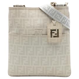 Borsa a tracolla Fendi Zucca Spalmati beige