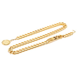 Chanel Gold Plated CC Medallion Gliederkette Gürtel