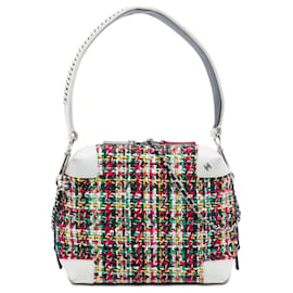 Borsa a tracolla Chanel Tweed Red Street Allure Camera Bag Satchel