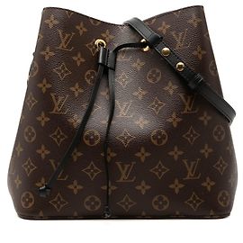 Brown Louis Vuitton Monogram Neonoe MM Bucket Bag