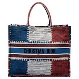 Book Tote Dior Large Canvas Bandiera francese