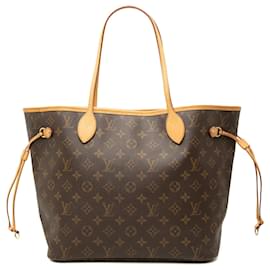 Borsa Tote Louis Vuitton Monogram Neverfull MM marrone