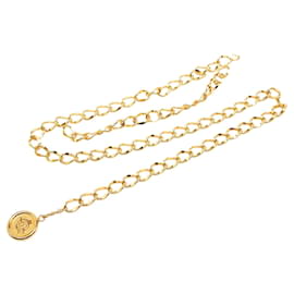 Chanel Gold CC Medaillon Kettengürtel vergoldet