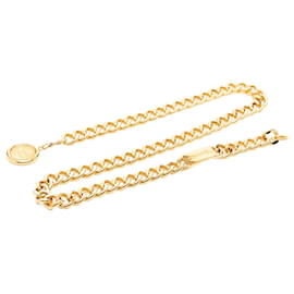 Chanel Gold CC Medaillon Kettengürtel vergoldet
