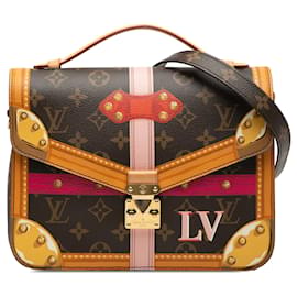 Borsa Satchel Louis Vuitton Monogram Summer Trunks marrone