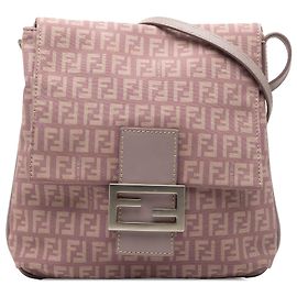 Borsa a tracolla Fendi Zucchino in tela rosa