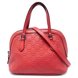 Borsa Gucci Mini Guccissima Dome rossa