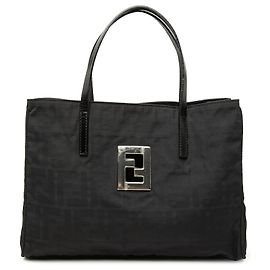 Tote in tela Zucca nero Fendi