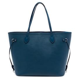 Borsa Tote Blue Louis Vuitton Epi Neverfull MM