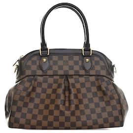 Borsa Louis Vuitton Damier Ebene Trevi PM marrone