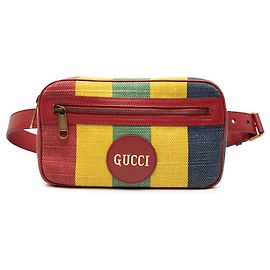 Borsa a tracolla Gucci Baiadera in tela a righe multicolore