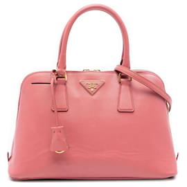 Borsa Prada Medium Saffiano Lux Promenade rosa
