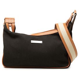 Bolsa transversal de lona Gucci preta