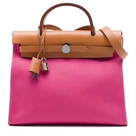 Borsa Hermès Toile Herbag Zip 31 rosa