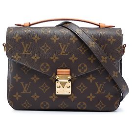 Borsa Louis Vuitton Monogram Pochette Metis marrone