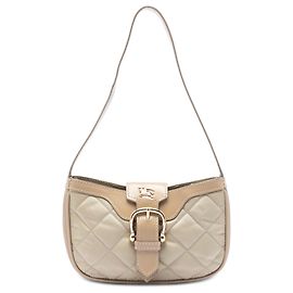 Borsa a tracolla Sophie in nylon trapuntato e pelle marrone Burberry