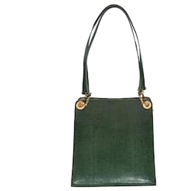 Céline Vintage Green Celine Lizard Handbag
